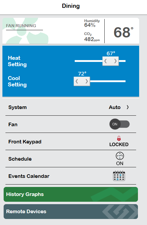 set points for energy efficiency